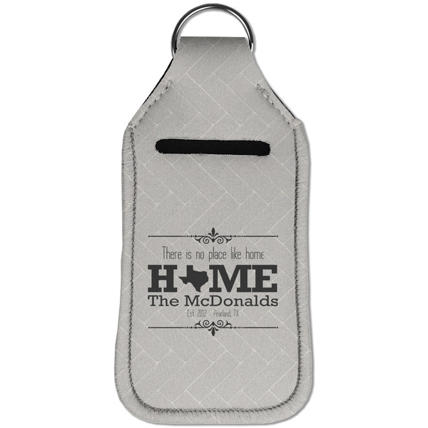 Home State Sanitizer Holder Keychain - Large (Front)