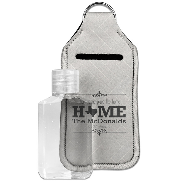Custom Home State Hand Sanitizer & Keychain Holder - Large (Personalized)