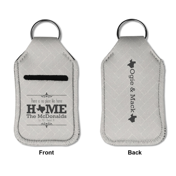 Home State Sanitizer Holder Keychain - Small APPROVAL (Flat)