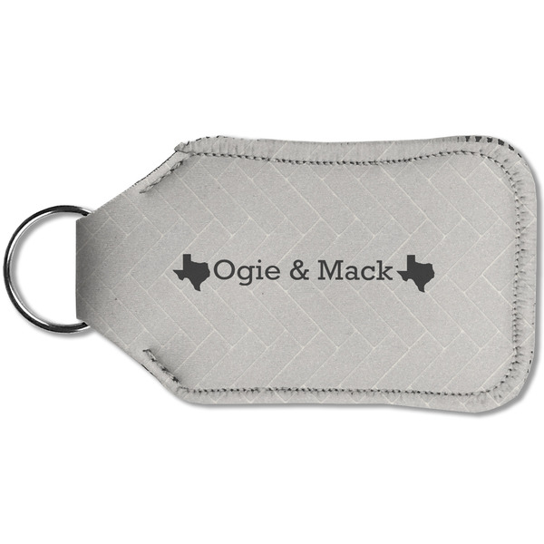 Home State Sanitizer Holder Keychain - Small (Back)