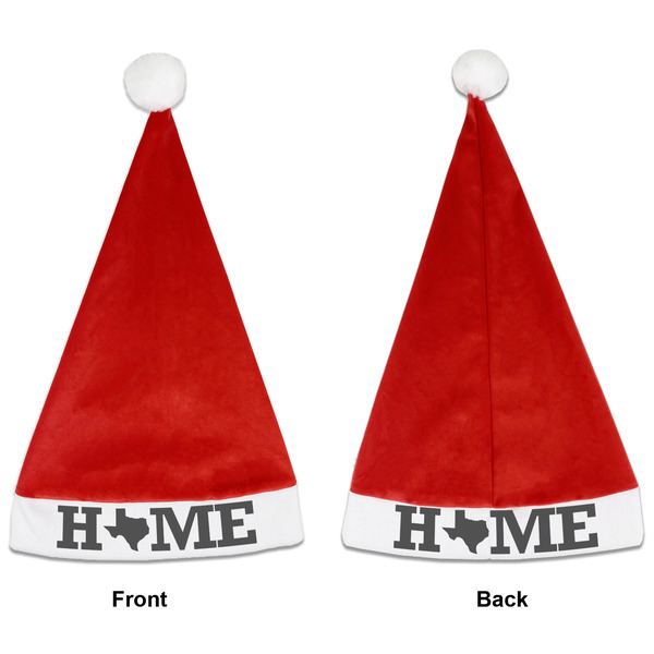 Custom Home State Santa Hat - Front & Back