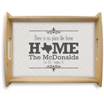 Home State Natural Wooden Tray - Large (Personalized)