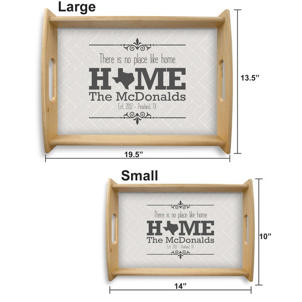 Home State Serving Tray Wood Sizes