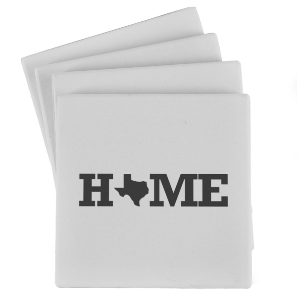 Custom Home State Absorbent Stone Coasters - Set of 4