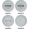 Home State Set of Appetizer / Dessert Plates (Approval)