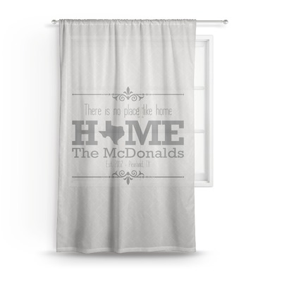 Home State Sheer Curtain (Personalized)