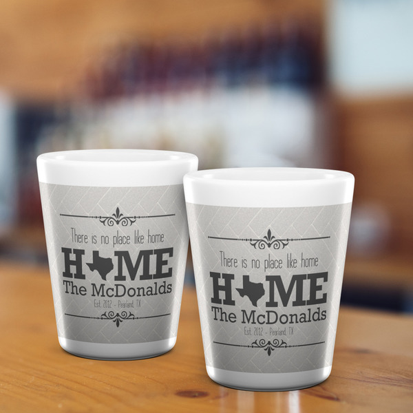Home State Shot Glass - White - LIFESTYLE