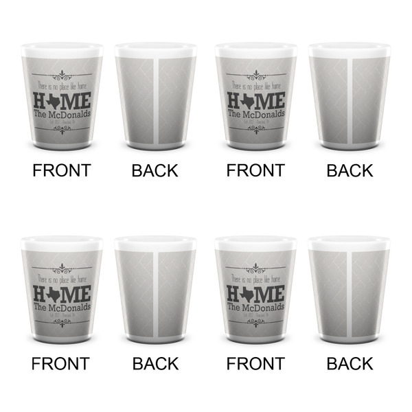 Home State Shot Glass - White - Set of 4 - APPROVAL