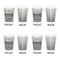 Home State Shot Glass - White - Set of 4 - APPROVAL