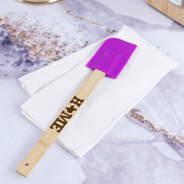 Home State Silicone Spatula - Purple - In Context