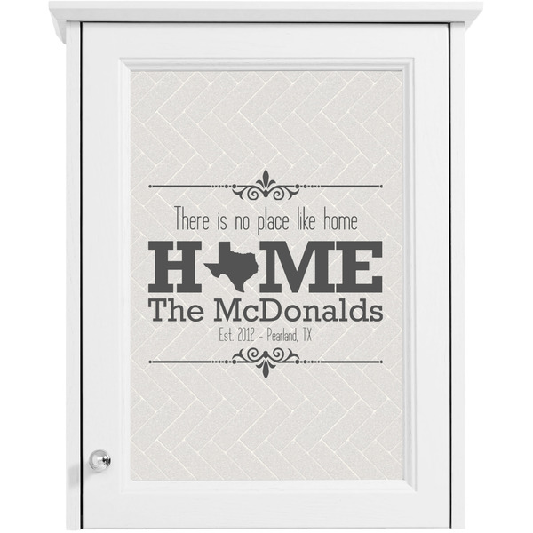 Home State Single White Cabinet Decal