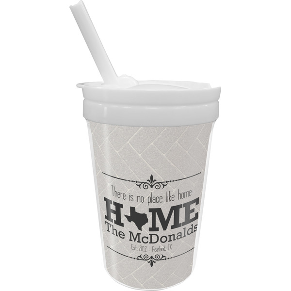 Custom Home State Sippy Cup with Straw (Personalized)