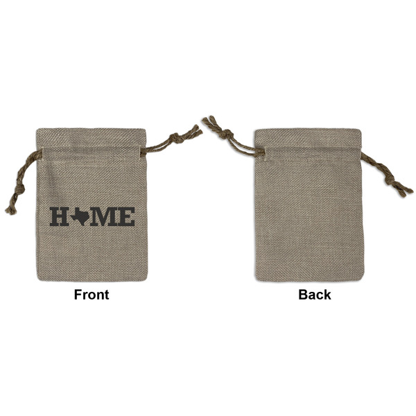 Home State Small Burlap Gift Bag - Front Approval