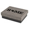 Home State Small Gift Box w/ Engraved Leather Lid (Personalized)