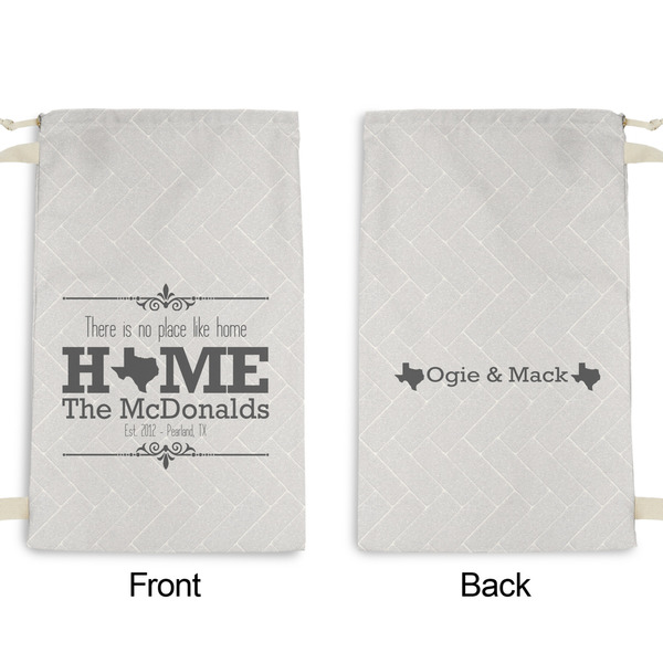 Home State Small Laundry Bag - Front & Back View