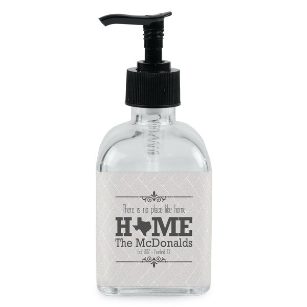 Custom Home State Glass Soap & Lotion Bottle - Single Bottle (Personalized)