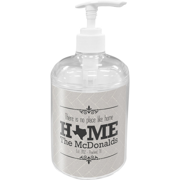 Custom Home State Acrylic Soap & Lotion Bottle (Personalized)