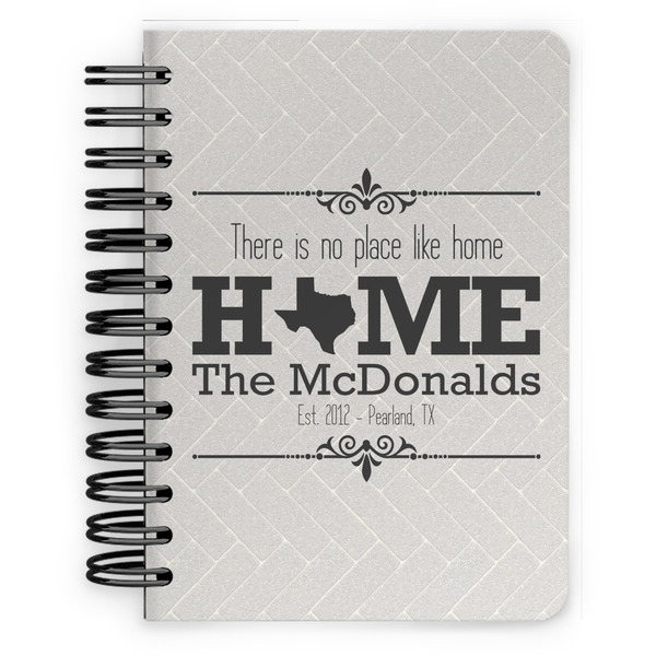 Custom Home State Spiral Notebook - 5x7 w/ Name or Text