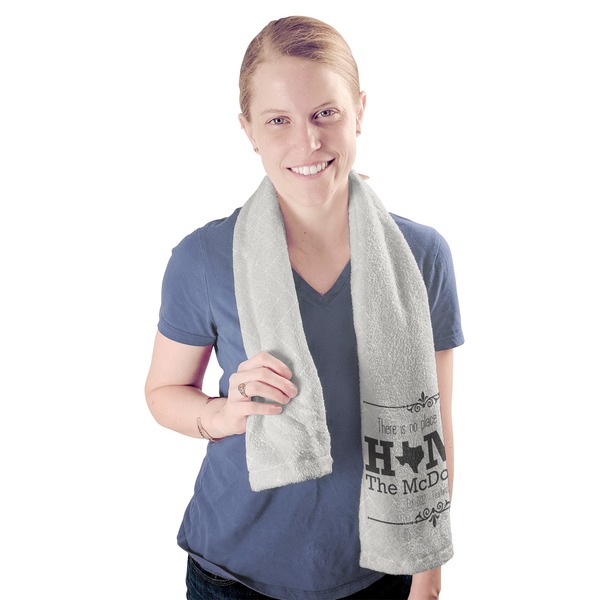 Home State Sport Towel - Exercise use - Model