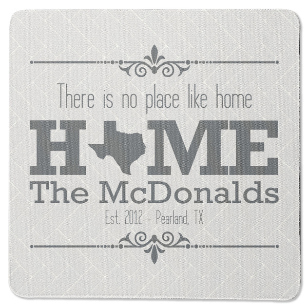 Home State Square Coaster Rubber Back - Single