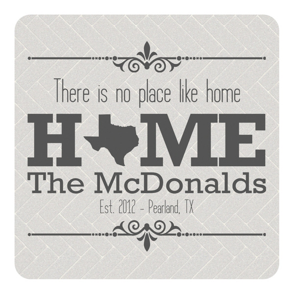 Custom Home State Square Decal - Large (Personalized)