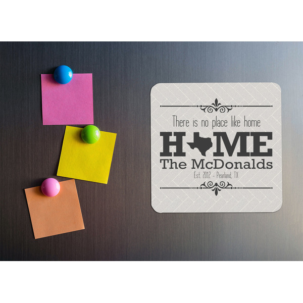 Home State Square Fridge Magnet - LIFESTYLE