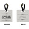 Home State Square Luggage Tag (Front + Back)