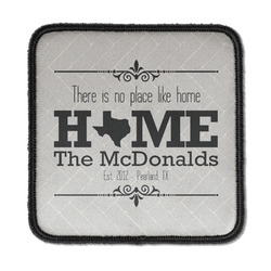 Home State Iron On Square Patch w/ Name or Text