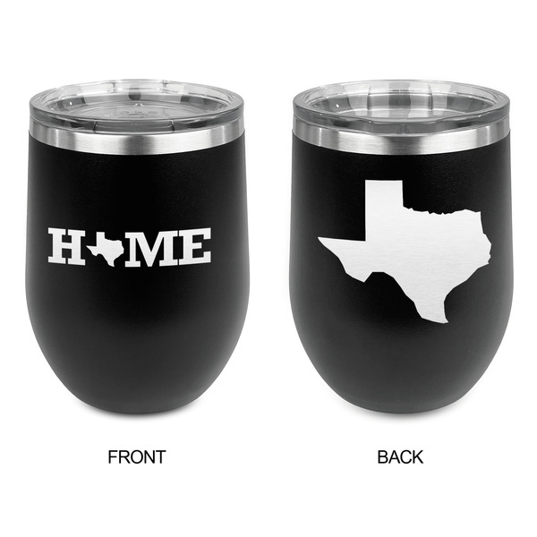 Home State Stainless Wine Tumblers - Black - Double Sided - Approval