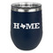 Home State Stainless Wine Tumblers - Navy - Double Sided - Front
