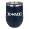Home State Stainless Wine Tumblers - Navy - Single Sided - Front