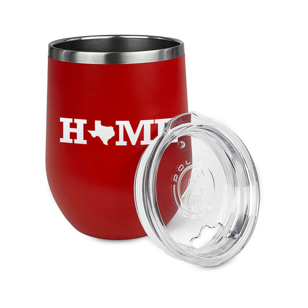 Home State Stainless Wine Tumblers - Red - Double Sided - Alt View