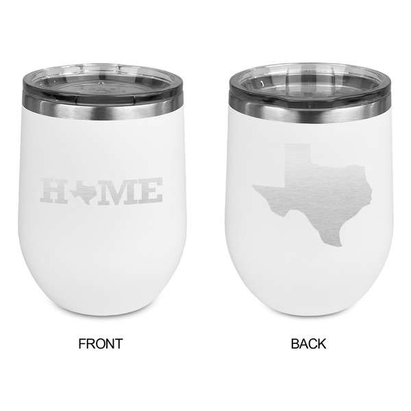 Home State Stainless Wine Tumblers - White - Double Sided - Approval