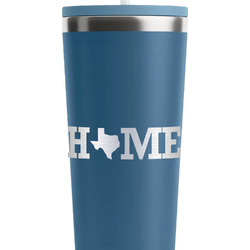 Home State RTIC Everyday Tumbler with Straw - 28oz - Steel Blue - Double-Sided (Personalized)