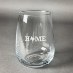 Home State Stemless Wine Glass (Single) (Personalized)