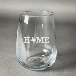 Home State Stemless Wine Glass (Single) (Personalized)