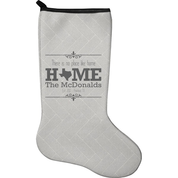 Custom Home State Holiday Stocking - Single-Sided - Neoprene (Personalized)