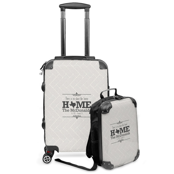 Custom Home State Kids 2-Piece Luggage Set - Suitcase & Backpack (Personalized)