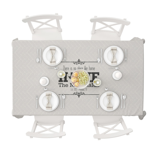 Home State Tablecloths (58"x102") - TOP VIEW (with plates)