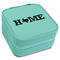 Home State Travel Jewelry Boxes - Leatherette - Teal - Angled View