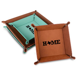 Home State Faux Leather Valet Tray (Personalized)