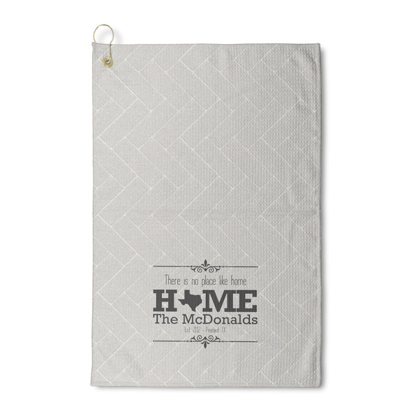 Custom Home State Waffle Weave Golf Towel (Personalized)