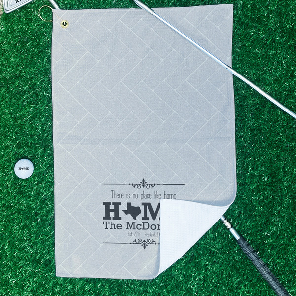 Home State Waffle Weave Golf Towel - In Context