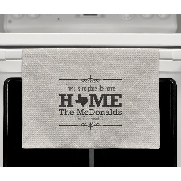 Home State Waffle Weave Towel - Full Color Print - Lifestyle2 Image