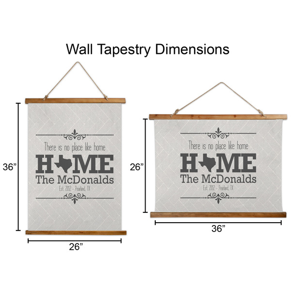 Home State Wall Hanging Tapestries - Parent/Sizing