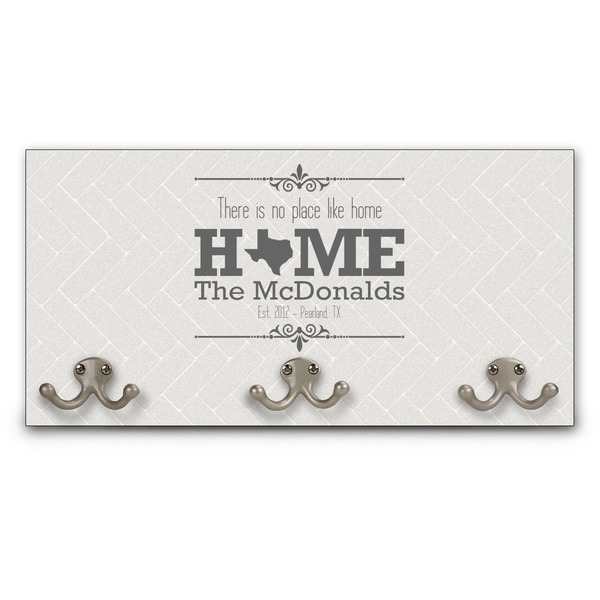 Custom Home State Wall Mounted Coat Rack (Personalized)