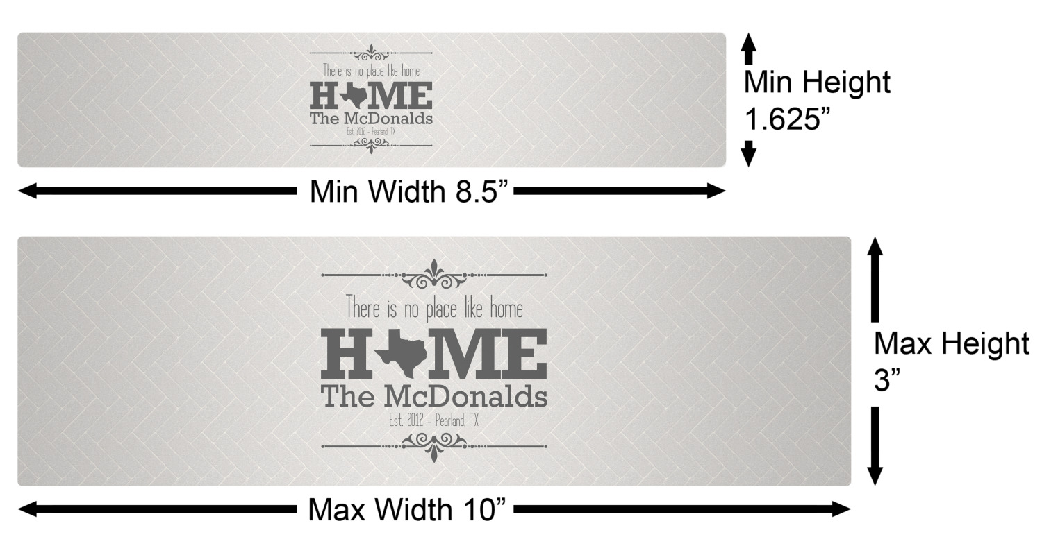 Home State Water Bottle Labels Custom Sized (Personalized