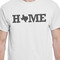 Home State White Crew T-Shirt on Model - CloseUp