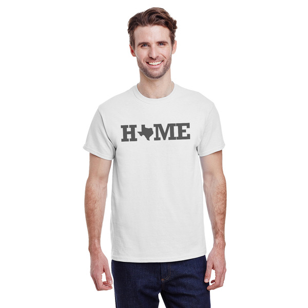 Custom Home State T-Shirt - White - Large