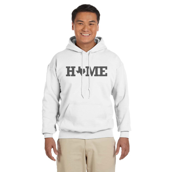 Custom Home State Hoodie - White